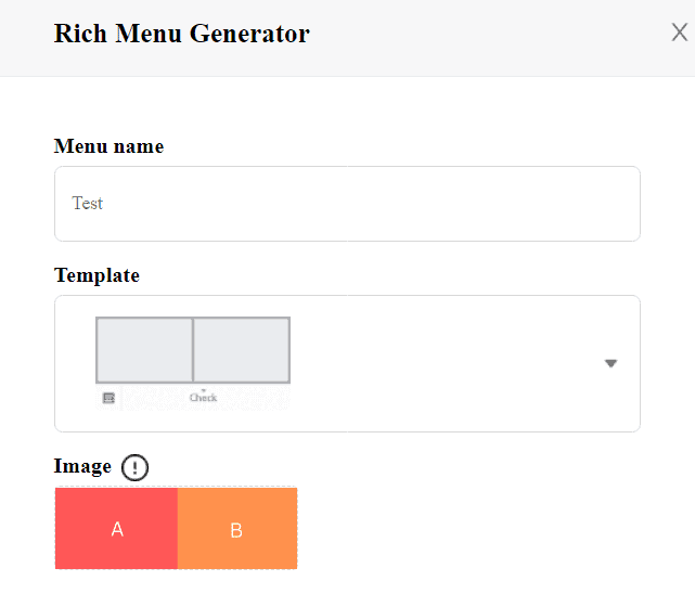 Name Template and Picture for Rich Menu